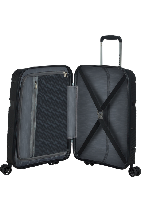 American Tourister Linex Spinner 55cm  Vivid Black American Tourister Linex Spinner 55cm  Vivid Black
