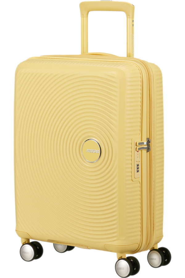 American Tourister SoundBox Spinner TSA Expandable 55cm  Pastel Yellow American Tourister SoundBox Spinner TSA Expandable 55cm  Pastel Yellow