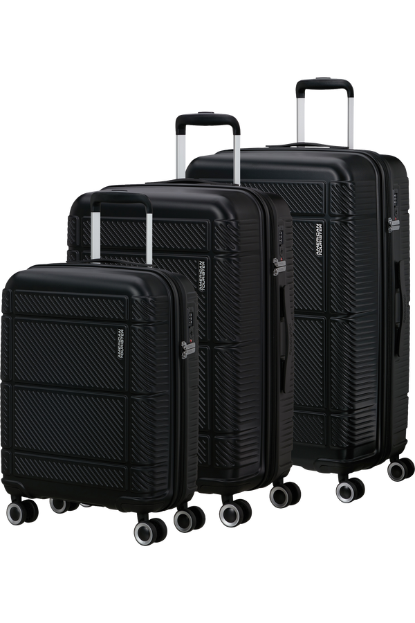 American Tourister Speedplay 3 PC Set A Czarny