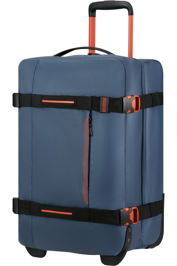 American Tourister Urban Track Duffle with Wheels Coated S  Navy/Orange