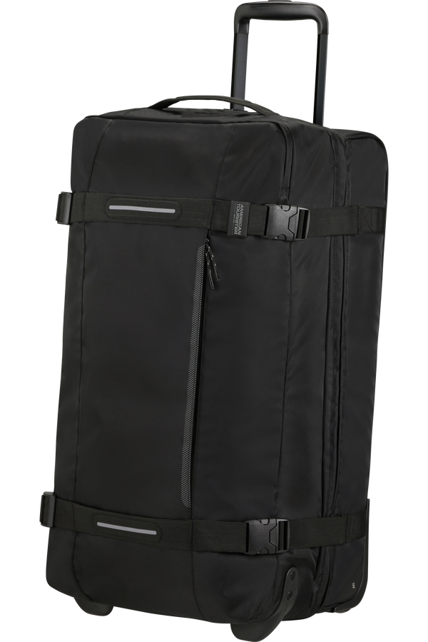American Tourister Urban Track Duffle with Wheels M  Asphalt Black American Tourister Urban Track Duffle with Wheels M  Asphalt Black