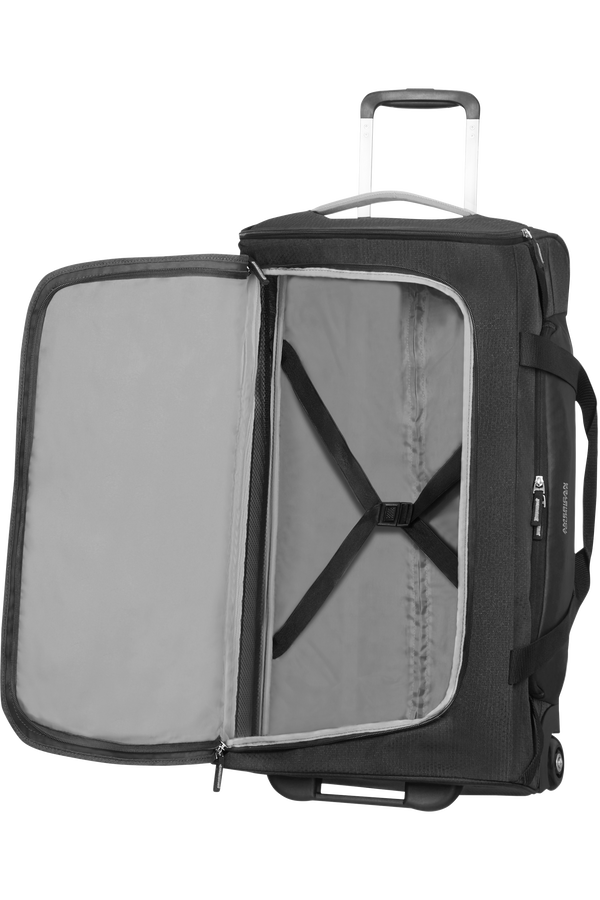 American Tourister Road Quest Duffle with Wheels M  Czarny/Szary