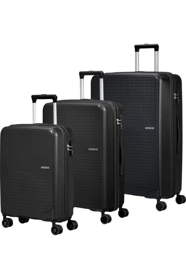 American Tourister Summer Hit Luggage set - 3 Pieces  Czarny