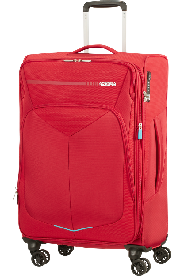American Tourister Summerfunk Spinner Exp TSA 67cm  Czerwony American Tourister Summerfunk Spinner Exp TSA 67cm  Czerwony