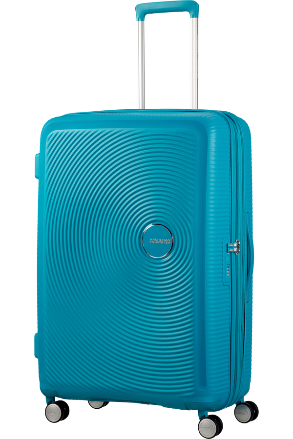 American Tourister Soundbox Spinner poszerzany 77cm Summer Blue