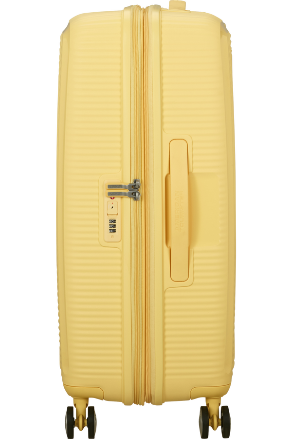 American Tourister SoundBox Spinner TSA Expandable 67cm  Pastel Yellow American Tourister SoundBox Spinner TSA Expandable 67cm  Pastel Yellow