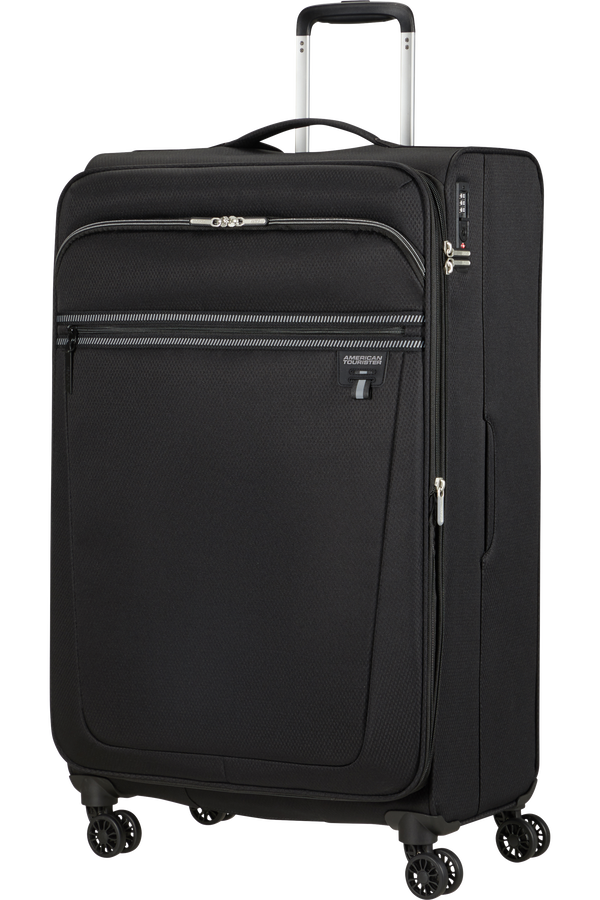 American Tourister Aerospin Spinner Expandable L  Czarny