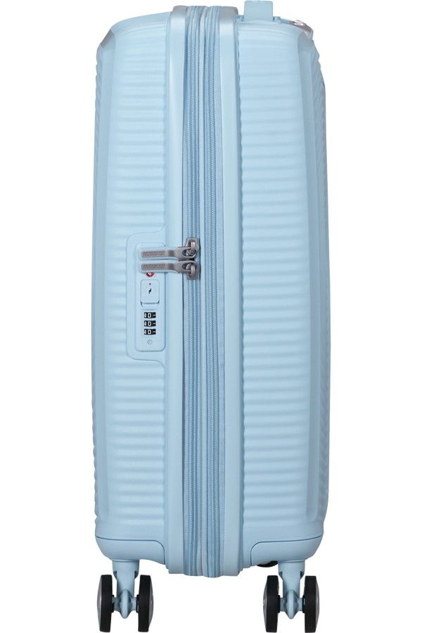 American Tourister SoundBox Spinner TSA Expandable 55cm  Pastel Blue American Tourister SoundBox Spinner TSA Expandable 55cm  Pastel Blue