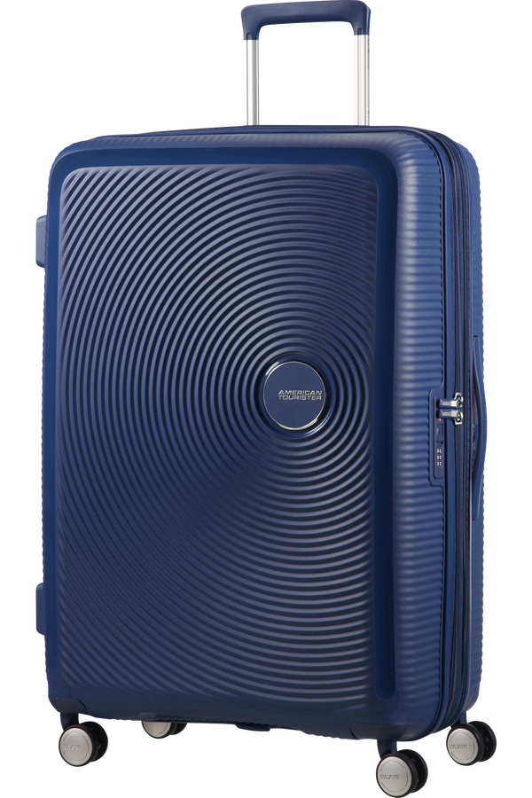 American Tourister Soundbox Spinner poszerzany 77cm Głęboki Grafit