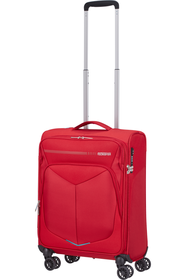 American Tourister Summerfunk Spinner Strict TSA 55cm  Czerwony