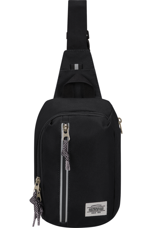 American Tourister Brightup Sling Bag Zip  Czarny