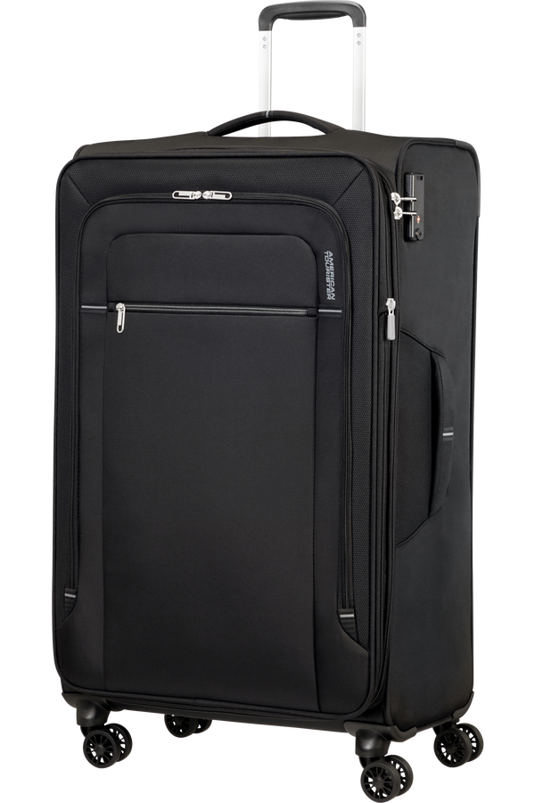 American Tourister Crosstrack Spinner Expandable 79cm  Czarny/Szary American Tourister Crosstrack Spinner Expandable 79cm  Czarny/Szary