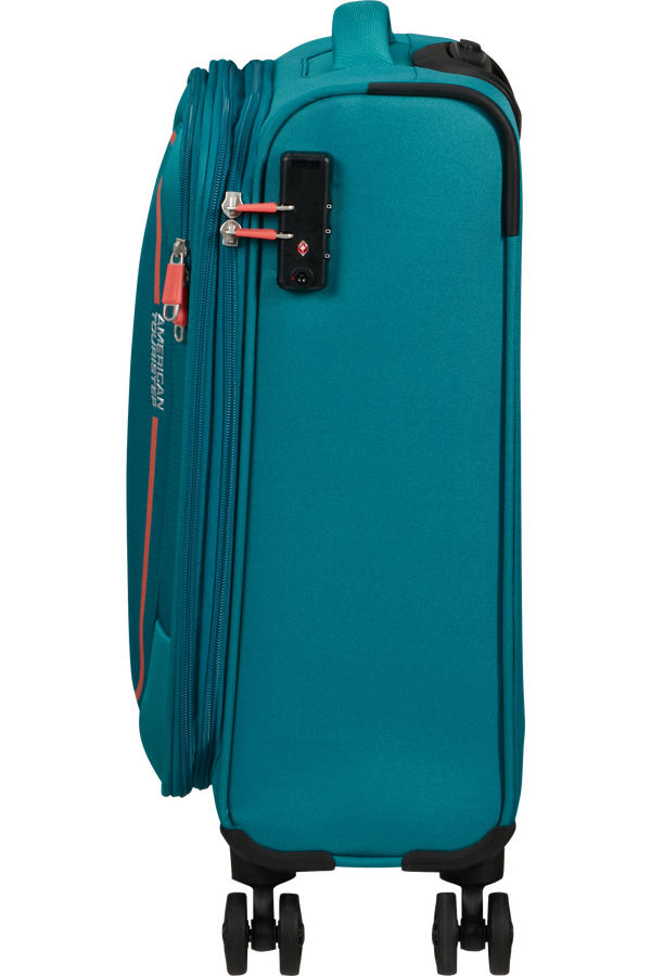 American Tourister Pulsonic Spinner Expandable 55cm  Stone Teal