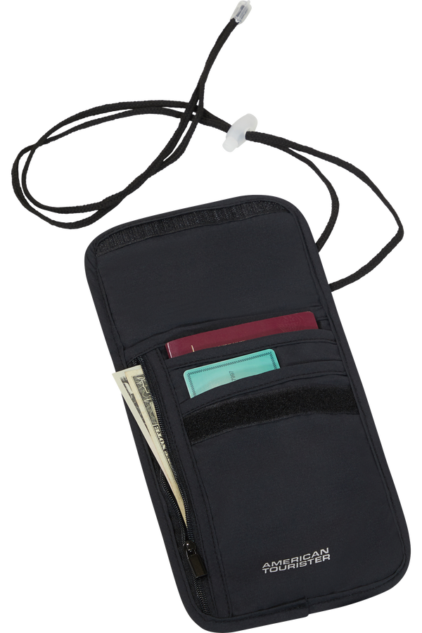 American Tourister American Tourist. Ta RFID Security Neck Pouch  Czarny