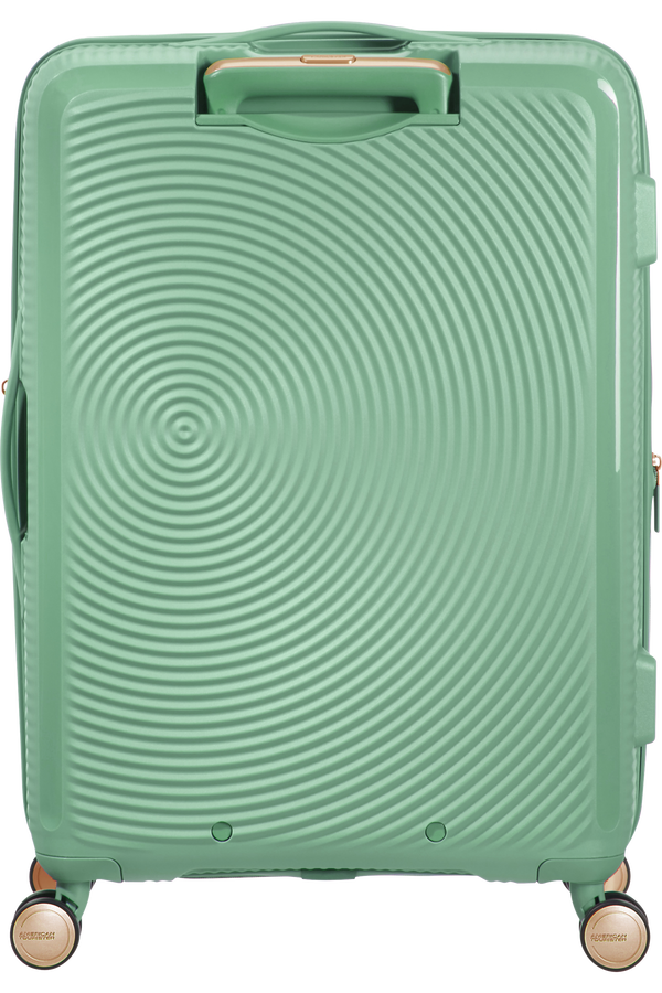 American Tourister Soundbox Spinner TSA Expandable 67cm  Almond Green/Gold American Tourister Soundbox Spinner TSA Expandable 67cm  Almond Green/Gold