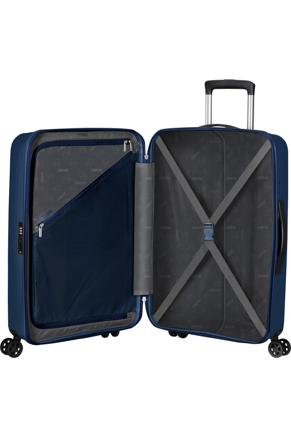 American Tourister Rejoy Spinner 68/25 Tsa 68  Navy Blue