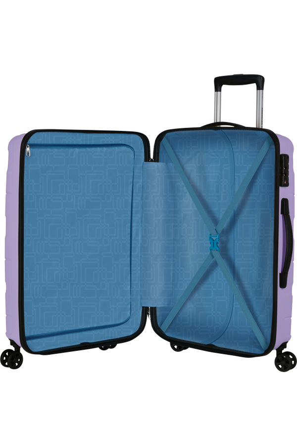Jetdriver 3.0 67cm Walizka na 4 kołach | American Tourister Jetdriver 3.0 Spinner 67/24 TSA 67cm  Icy Lilac