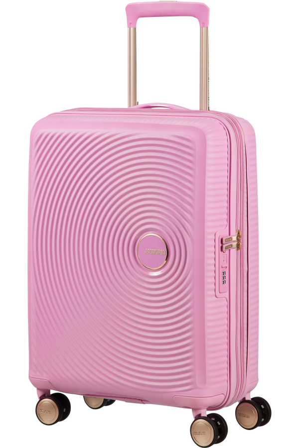 American Tourister Soundbox Spinner TSA Expandable 55cm  Pearl Pink/Gold