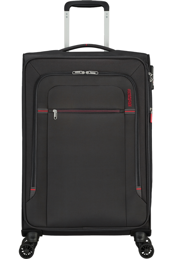 American Tourister Crosstrack Spinner Expandable 67cm  Szary/Czerwony