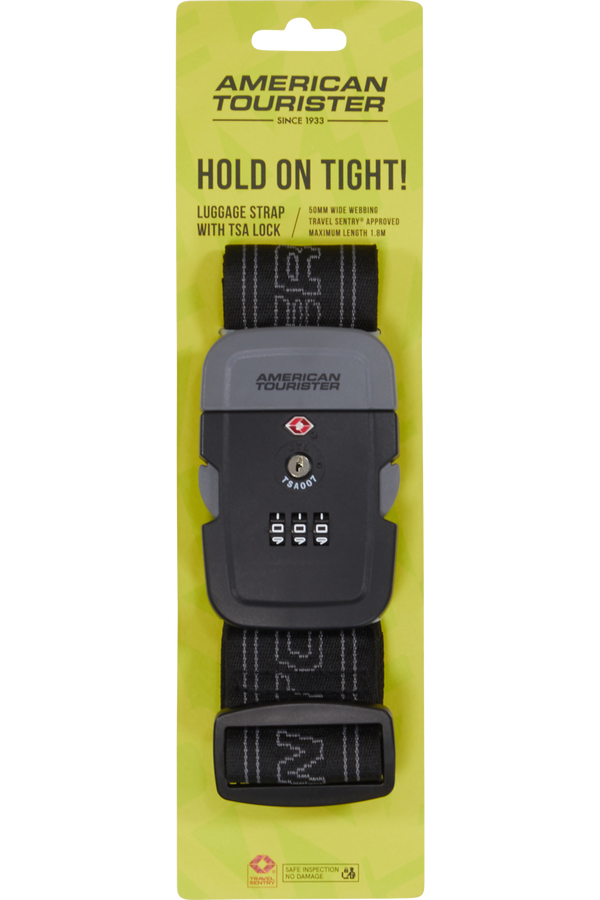 American Tourister American Tourist. Ta Luggage Belt TSA  Czarny/Szary