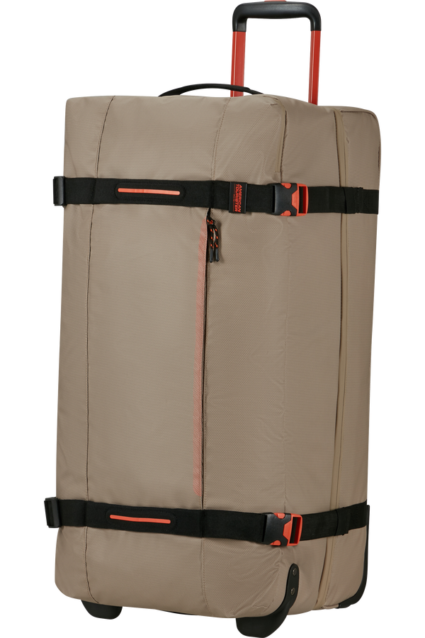 American Tourister Urban Track Duffle with Wheels Coated L  Beige/Orange