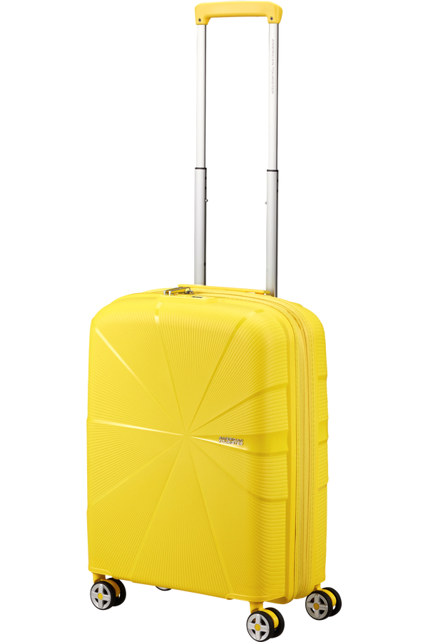American Tourister Starvibe Spinner Expandable TSA 55cm Electric Lemon
