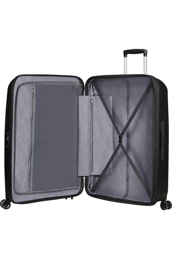 American Tourister Bon Air Dlx Spinner TSA Expandable 75cm  Czarny American Tourister Bon Air Dlx Spinner TSA Expandable 75cm  Czarny