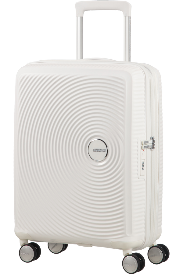 American Tourister Soundbox Spinner poszerzany 55cm Pure White