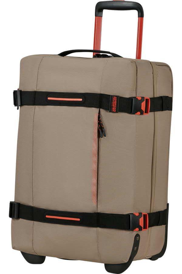 American Tourister Urban Track Duffle with Wheels Coated S  Beige/Orange American Tourister Urban Track Duffle with Wheels Coated S  Beige/Orange