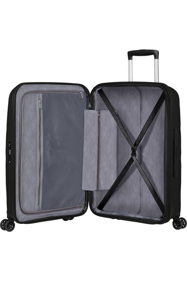 American Tourister Bon Air Dlx Spinner TSA Expandable 66cm  Czarny