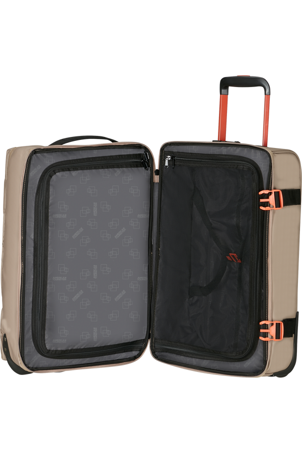 American Tourister Urban Track Duffle with Wheels Coated S  Beige/Orange American Tourister Urban Track Duffle with Wheels Coated S  Beige/Orange