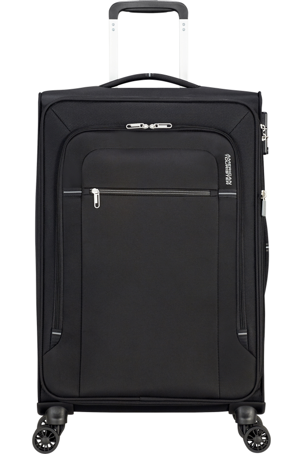 American Tourister Crosstrack Spinner Expandable 67cm  Czarny/Szary