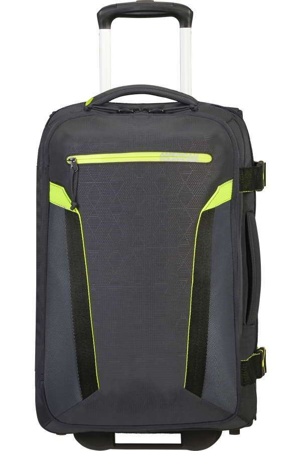 American Tourister At Eco Spin Duffle with Wheels Backpack TSA 55cm Atlas Grey