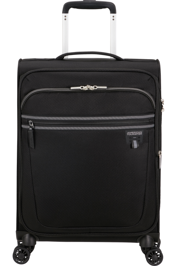 American Tourister Aerospin Spinner Expandable S  Czarny