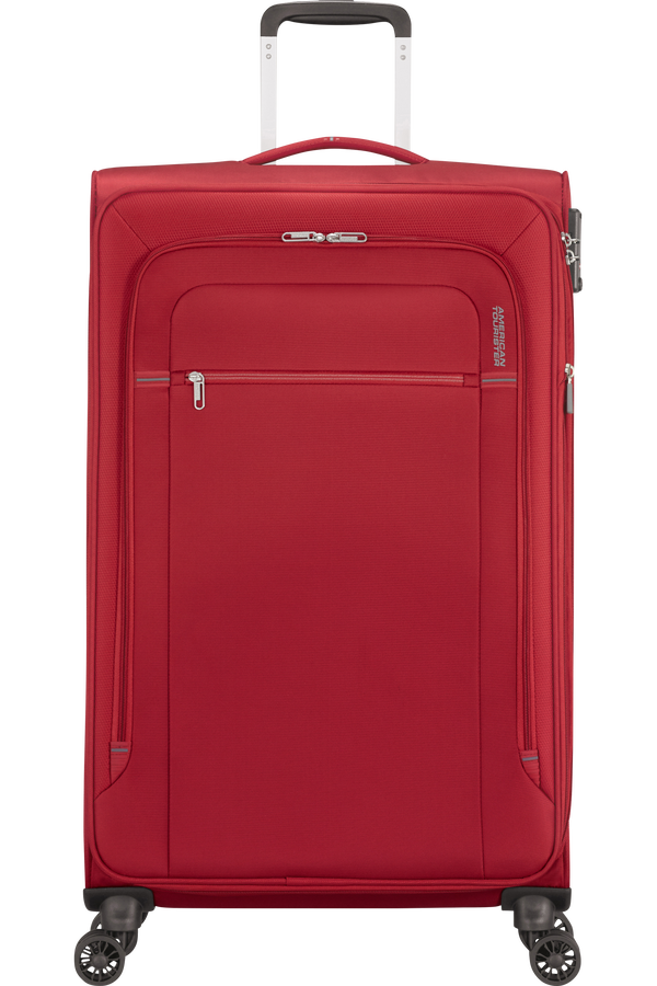 American Tourister Crosstrack Spinner Expandable 79cm Red/Grey