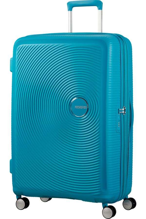 American Tourister Soundbox Spinner poszerzany 77cm Summer Blue