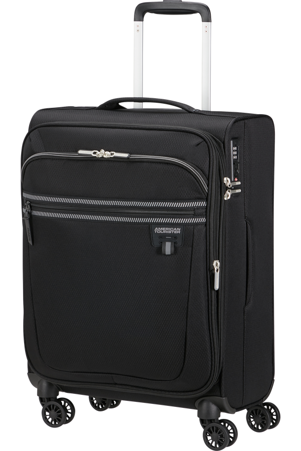 American Tourister Aerospin Spinner Expandable S  Czarny