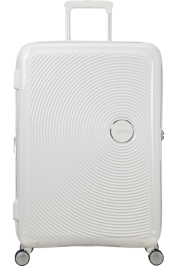 American Tourister Soundbox Spinner poszerzany 77cm Pure White
