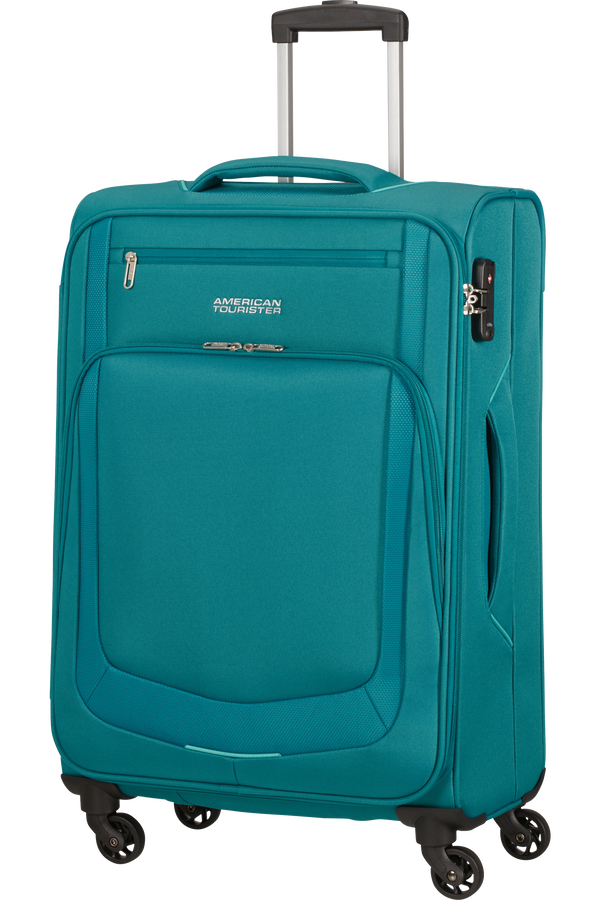American Tourister Summer Session Spinner TSA M  Niebieski/Jasnoniebieski