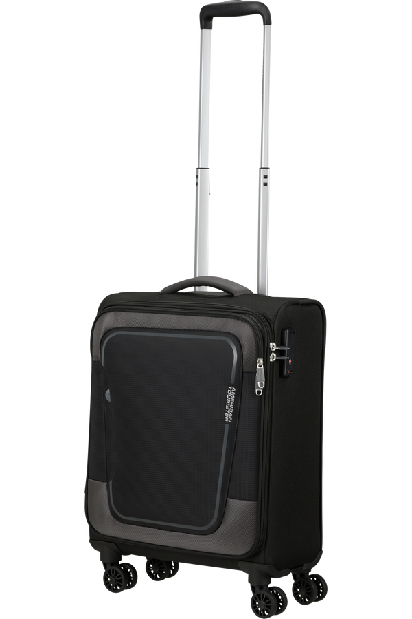 American Tourister Pulsonic Spinner Expandable 55cm  Asphalt Black