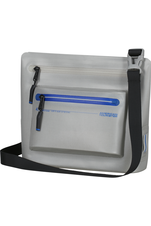 Colourdry M Torba na ramię | American Tourister Colourdry Shoulder Bag M  Glacial Silver