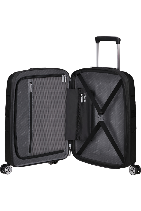 American Tourister Starvibe Spinner Expandable TSA 55cm Czarny