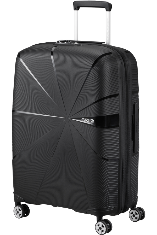 American Tourister Starvibe Spinner Expandable TSA 67cm Czarny