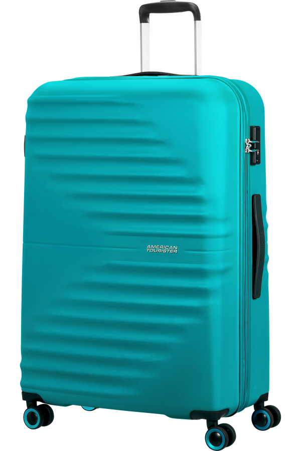 American Tourister Wavetwister Spinner TSA 77cm  Aqua Turquoise