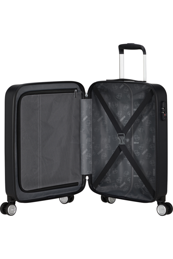 American Tourister Astrobeam Spinner TSA 55cm  Storm Black