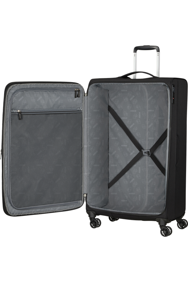 American Tourister Aerospin Spinner Expandable L  Czarny American Tourister Aerospin Spinner Expandable L  Czarny