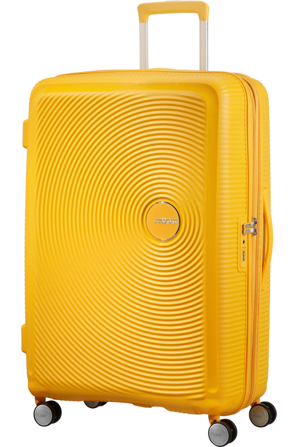 American Tourister Soundbox Spinner 77  Golden Yellow