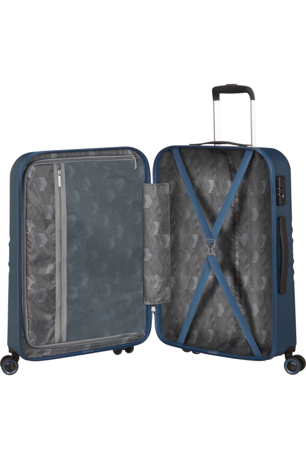 American Tourister Wavetwister Spinner TSA 66cm  Dark Navy