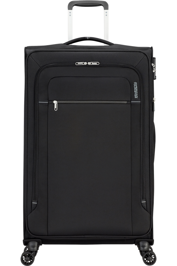 American Tourister Crosstrack Spinner Expandable 79cm  Czarny/Szary