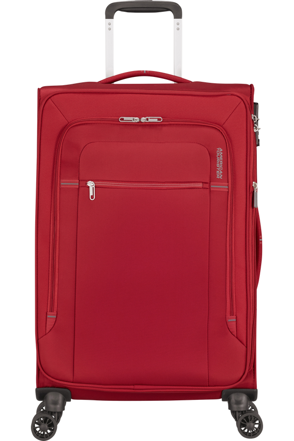 American Tourister Crosstrack Spinner Expandable 67cm Red/Grey